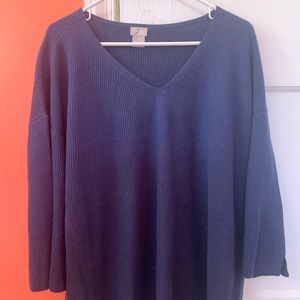 Chico’s Navy Blue Sweater - 3/4 Length